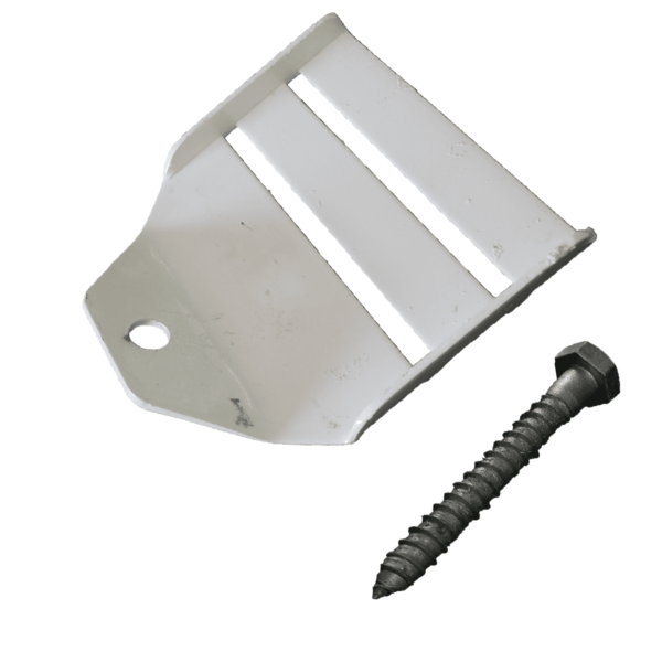 5" End Buckle: White